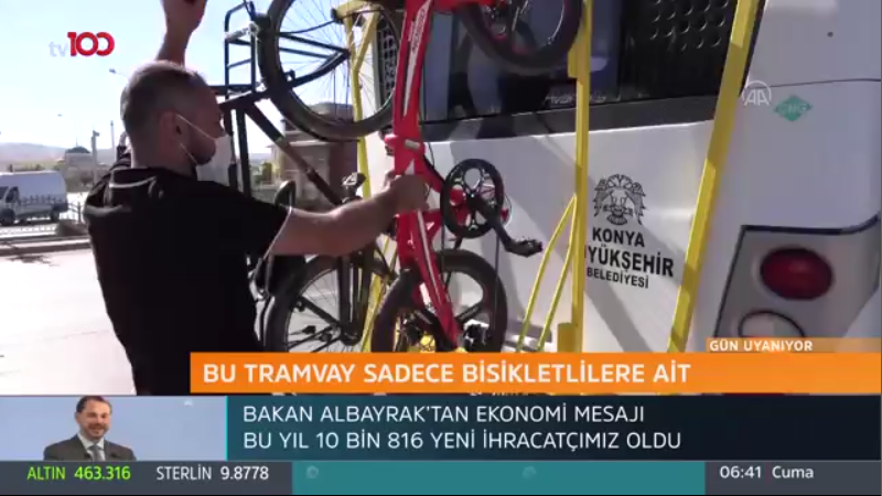 Bisiklet Tramvayı Haberi TV100