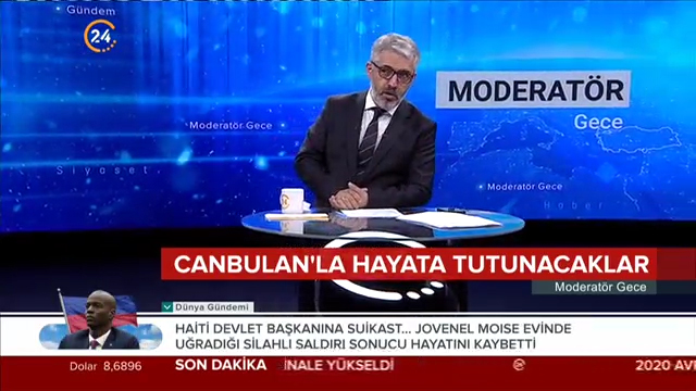 Canbulan Haberi - Kanal 24 - Moderatör Gece